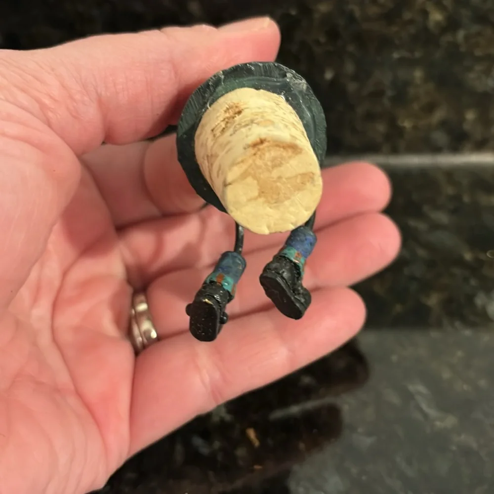 Reindeer on cork bottle stopper
